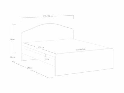 Кровать Сонум Emma Багама синий