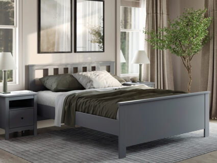 Кровать Гуд Лакк Сага серая