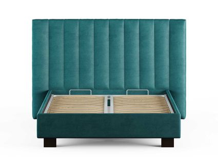 Кровать Сонум Barbara Экокожа Коричневая (с подъемным механизмом)