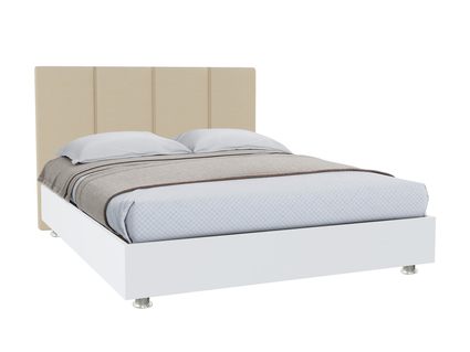 Кровать Promtex Риза Мэйс белый + бежевый 
