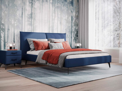 Кровать Сонум Dakota Микровелюр Серый 256