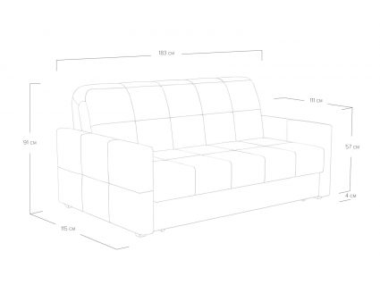 Диван Сонум Rest Микровелюр оливковый