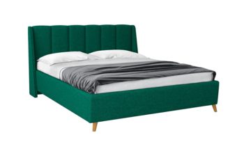 Кровать зеленая Sontelle Style Skordia Velutto 20 (с основанием)