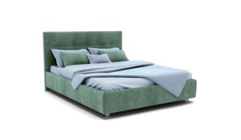 Кровать зеленая Аскона Greta Велюр Dumont 22 (с основанием)