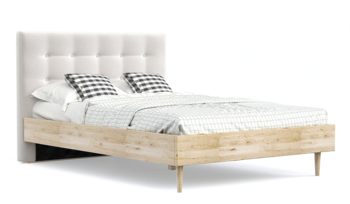 Кровать комбинированная Арско Альмена Сосна/Микрошеннил Frida 01 (с основанием)