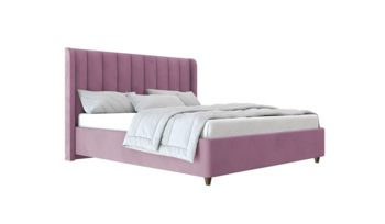 Кровать мягкая розовая Beautyson Dorotea велюр Formula 392 розовый (с основанием)