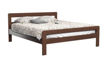 Кровать из массива 160x200 см DreamLine Кредо ясень Орех