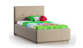 Кровать в современном стиле Nuvola Bianco 90 Bravo cream (с подъемным механизмом)