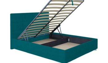 Кровать зеленая Промтекс-Ориент Атнес Velutto 20 (с подъемным механизмом)