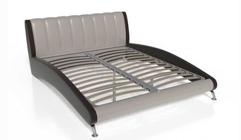 Кровать мягкая с обивкой из искусственной замши Benartti Valensia (с основанием)