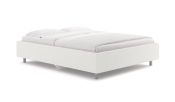 Кровать на высоких ножках Сонум Scandinavia Экокожа Белая (с подъемным механизмом)
