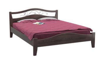 Кровать из массива 160x200 см DreamLine Верона 1 бук Орех