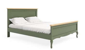 Кровать из массива 140x200 см DreamLine Кассис Олива