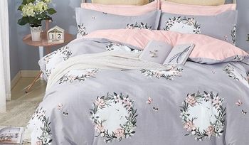 Комплект постельного белья с цветами Kingsilk VX-112