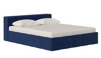 Кровать мягкая 120x200 см Corretto Стелла синий (с основанием)