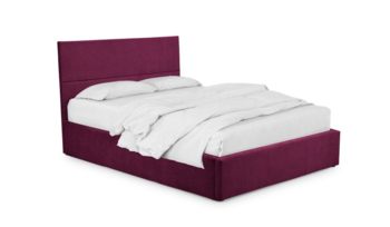 Кровать мягкая фиолетовая Фиеста Мебель Порту велюр Vivaldi 35 фиолетовый (с основанием)
