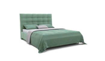 Кровать зеленая Аскона AmeLia Велюр Dumont 22 (с основанием)