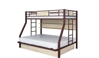Кровать коричневая металлическая Формула мебели Гранада-ПЯЯ 140