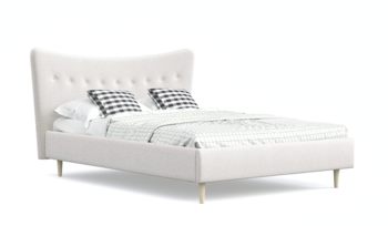 Кровать на высоких ножках Арско Финна Микрошеннил Frida 01 (с основанием)