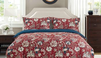 Комплект постельного белья с цветочными узорами Асабелла 1643-6