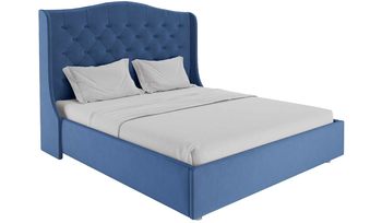 Кровать синяя Димакс Сантана Сапфир с подъемным механизмом
