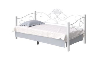 Кровать белая металлическая ProSon Garda 2R-Софа Белый (с основанием)