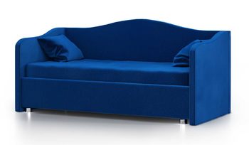 Кровать синяя Nuvola Elea Style Velutto 26 (с подъемным механизмом)