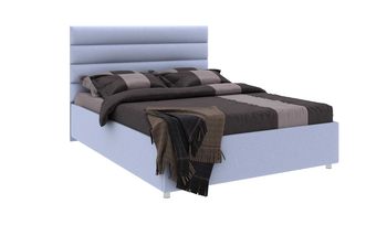 Кровать мягкая голубая Sleeptek Premier 4 Велюр 50 (с подъемным механизмом)