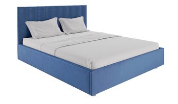 Кровать синяя Димакс Лероса Сапфир с подъемным механизмом
