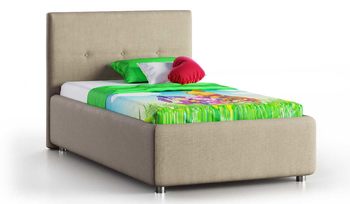Кровать в современном стиле Nuvola Bianco 90 Bravo cream (с основанием)