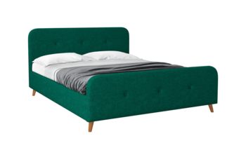 Кровать зеленая Sontelle Style Raguza Velutto 20 (с основанием)