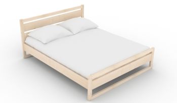 Кровать из массива 140x200 см Арско Астра Сосна (с основанием)