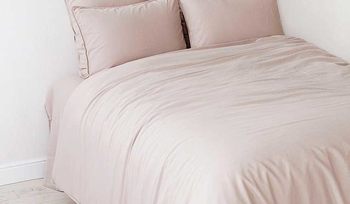 Комплект постельного белья 1,5-спальное из хлопка BOVI SOFT SATEEN пудровый