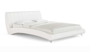 Кровать Белые Сонум Verona Экокожа Белая (с основанием)