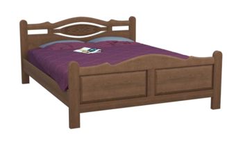 Кровать из массива 140x200 см DreamLine Орден бук Орех