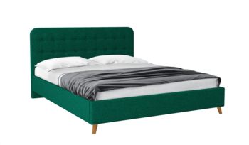 Кровать зеленая Sontelle Style Kipso Velutto 20 (с основанием)