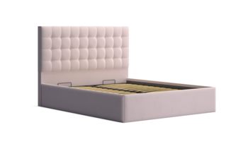 Кровать мягкая розовая Lonax Аврора велюр Dolly-2 (с основанием)