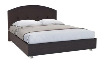 Кровать комбинированная Промтекс-Ориент Элва Мэйс венге + коричневый (с основанием)