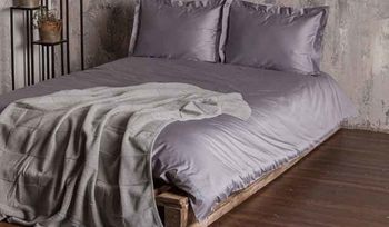 Комплект постельного белья Семейное Luxberry DAILY BEDDING стальной