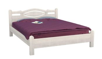 Кровать белая из массива DreamLine Орден 1 ясень Беленый дуб