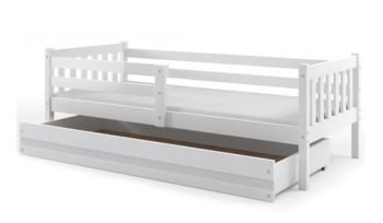 Кровать детская 80х160 см Фиеста Мебель Малыш 2 Бук белая