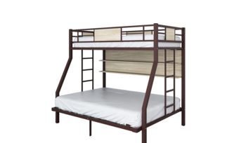 Кровать коричневая металлическая Формула мебели Гранада П 140