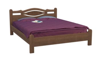 Кровать из массива 160x200 см DreamLine Орден 1 бук Орех