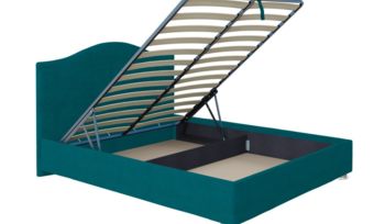 Кровать зеленая Промтекс-Ориент Ренса Velutto 20 с подъемным механизмом