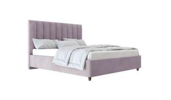 Кровать мягкая фиолетовая Beautyson Vivien велюр Formula 134 сиреневый (с подъемным механизмом)