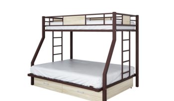 Кровать коричневая металлическая Формула мебели Гранада-ЯЯ 140