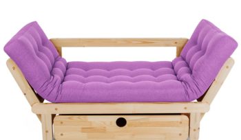 Диван фиолетовый Арско Сламбер Box двухместный фиолетовый