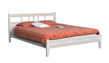 Кровать из массива 180x200 см DreamLine Лагуна 1 ясень Беленый дуб