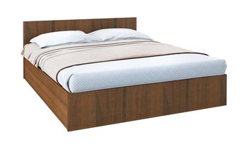 Кровать коричневая корпусная Промтекс-Ориент Reno 2 Орех Экко (с основанием)