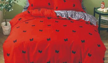Комплект постельного белья 1,5-спальное из хлопка и полиэстра Tango DF-175